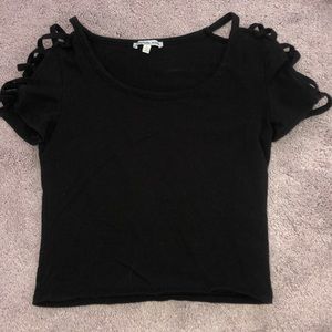 Cross cross crop top